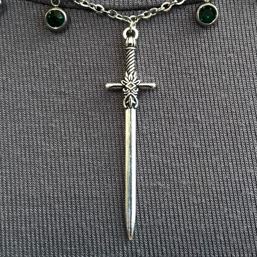 Éowyn's Necklace Lord of the Rings Warrior of Rohan Handmade Necklace, Sword - Picture 5 of 16
